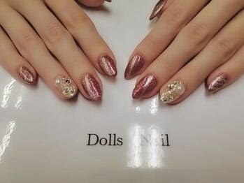 トータルビューティーサロン ドールズ(total beauty salon Dolls)/マグネットネイル×埋めつくし