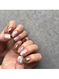 ゴールドニュアンスネイル☆