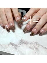 エリー(ellie)/ブラウンラメグラデーション