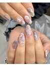 華やか春ネイル