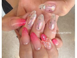 グラデ×星ホロオーロラネイル♪