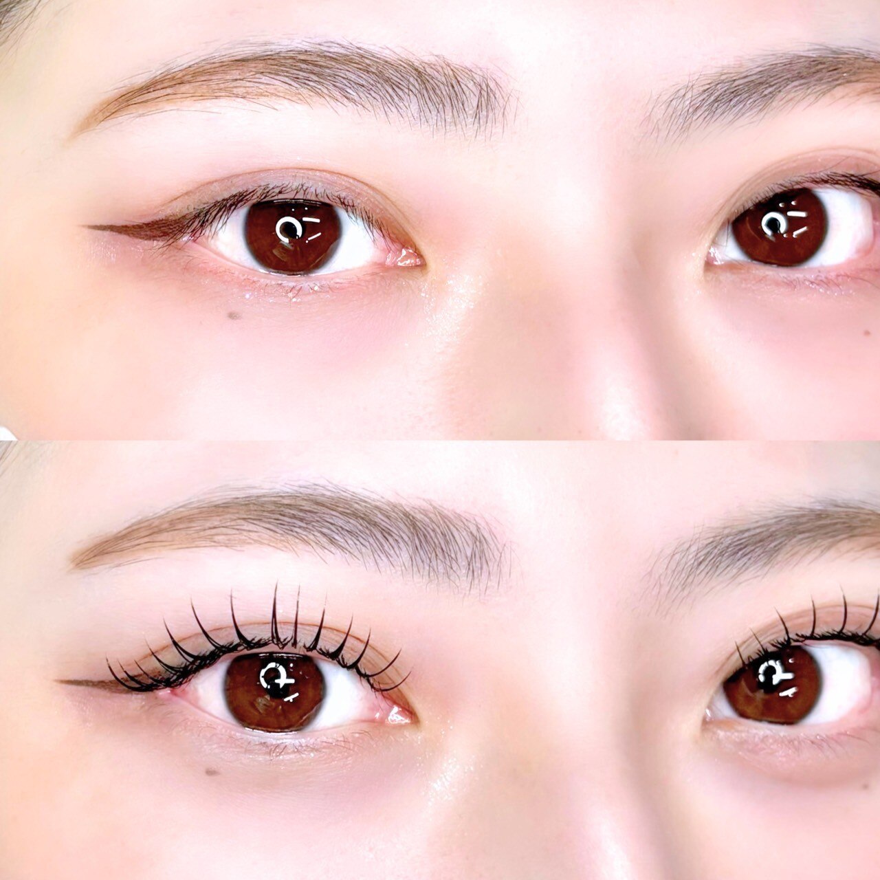 衝撃体験【まつげパーマ×眉毛】NOBIRUまつげパーマ+眉毛wax♪3mmUP体験