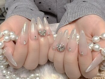 モアネイル 新宿/マグネットシンプルネイル/新宿