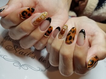ネイルズ ビー 南昭和町本店(Nail's be)/ヒョウ柄ネイル