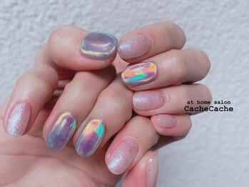 カシュカシュ(Cache Cache)/パステルブルーうるうるネイル