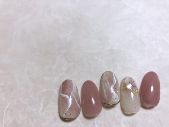 キキネイル たまプラーザ店(kikinail)/5月定額B 大理石ネイル