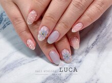 ネイルアトリエルカ(nail atelier LUCA)/M-775 ぷっくりフラワーネイル