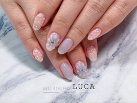 M-775 ぷっくりフラワーネイル