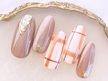 ネイルサロンフォーユー(for u)/チェックネイル￥6980