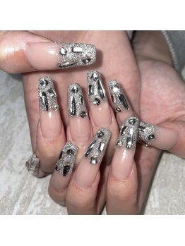 スカルプ10本アート