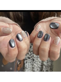 ネイルサロン エーナイン 札幌月寒店/マグネット×フラッシュ