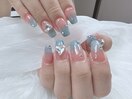 ラメグラデーションネイル