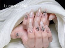 ルミエール ネイル モンナカ(Lumiere Nail Monnaka)/オンブレフレンチ/冬ネイル