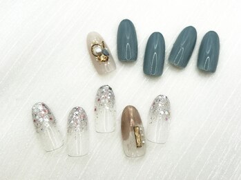 サロン ド オーヴ(salon de Orbe)の写真/《フィルイン》1ヶ月に1回変わる可愛い定額アート★季節に合わせたカラーやデザインも◎