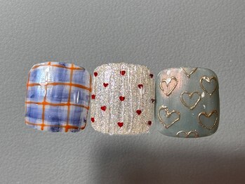 シューミーネイル(syu-mii nail)/【FOOT】親指art(2本)