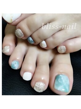ブリスネイル(bliss-nail)/大理石ネイル