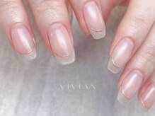 ヴィヴィアン ネイル(Vivian nail)/ミラーラインフレンチ
