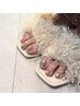 期間限定*【新規】【FOOT】角質ケア付*マグネットorフラッシュネイル¥5500