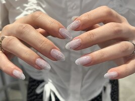sheer blue × pink