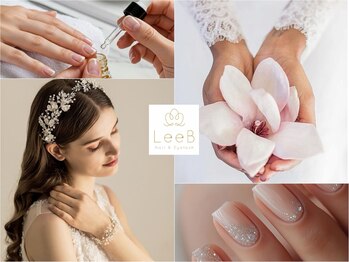 ネイルアンドアイラッシュ リーブ(LeeB)の写真/人生の特別な瞬間を演出するブライダルネイル。お召しになるドレスや打掛に合わせたご提案も可能