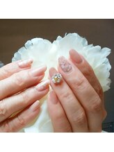 コーラル(CORAL)/マーブルネイル