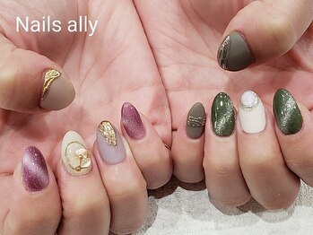 ネイルズアリー 立川店(Nails ally)/ギャラクシー×ニュアンスネイル