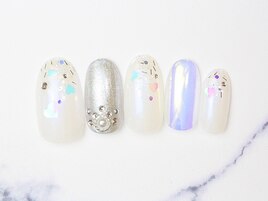 白グラブライダルネイル全￥8980
