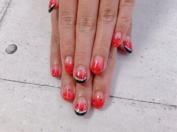 ネイル ビューティーマジック 葛西本店/すいかネイル