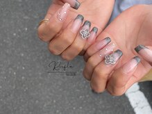 ルフレ(Rufle)/ラメフレンチデザイン