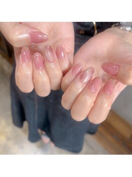 アティックネイルアトリエ(attic nail atelier)/桃ネイル★