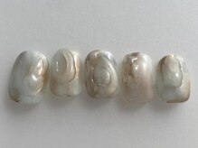 アイネイルズ 池袋店(I-nails)/マーブルぷっくりニュアンス