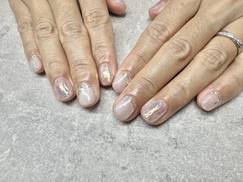 ネイルサロンファストネイルプラス 新宿店(FAST NAIL PLUS)/2025夏ネイル【オーロラネイル】