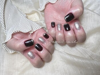 ケーセブン(K’seven7)/深みボルドー×シルバーラメ