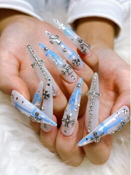 NAIL01神戸の写真/三宮で長さ出し＆手描きアートができるネイルサロンを探してる方必見！ジェルでの長さ出しが得意なサロン◎