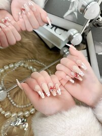 スカルプ◇バレンタインネイル