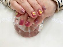 プルミエ ネイル(Premier Nail)/オーロラフィルム＆金箔☆彡定額