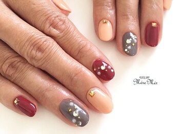 メールメール 和光市本店(MereMer)/ボルドー冬ネイル 