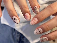 クレモアネイル 池袋西口店(CLEMORE NAIL)/落書きニコちゃんネイル