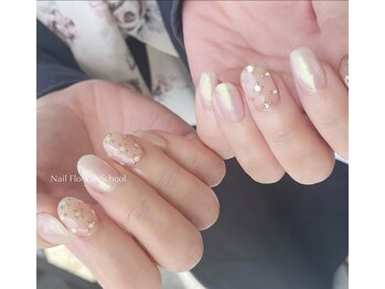 ネイルフローラアンドスクール/オーダーアート7980円