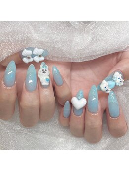 モカ 心斎橋(moca by Lee)/【Aina】キャラクターネイル