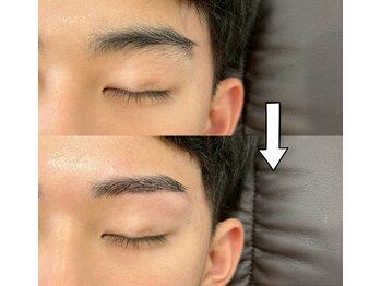 シュシュ(chou chou)/メンズアイブロウbefore・after