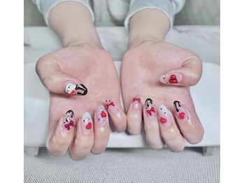 キアラネイルサロン/バレンタイン持ち込みデザイン