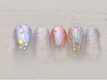 ノーネイル アゲオ イオンモール上尾(NO NAIL AGEO)/キラキラマーメイド　￥4990