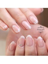 ピオニーネイル(peony nail)/シェルフレンチ