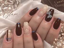 ブラウン×リボン