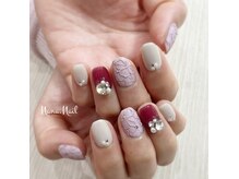 ナナネイル(Nana.Nail)の雰囲気（フラワーレースネイル[ラメグラデーション/オフのみ/ワンカラー]）