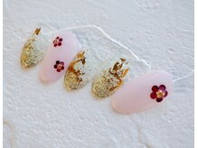 カトルナフ(quatre fois neuf)/梅の花のお正月アート