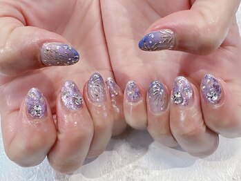 ラルネイル 大宮(Lull. nail)/#サーマルジェル#花火#夏ネイル