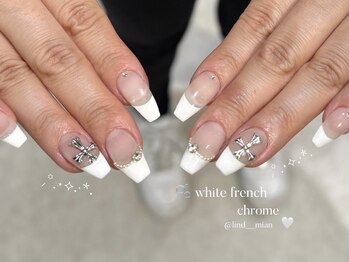 リンドネイル バイ モカ アンド ララ(Lind nail by moca and LaLa)/【mian】フレンチネイル