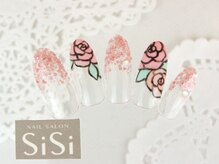 シシ(SiSi)/ステンドグラスローズ＆ラメ★